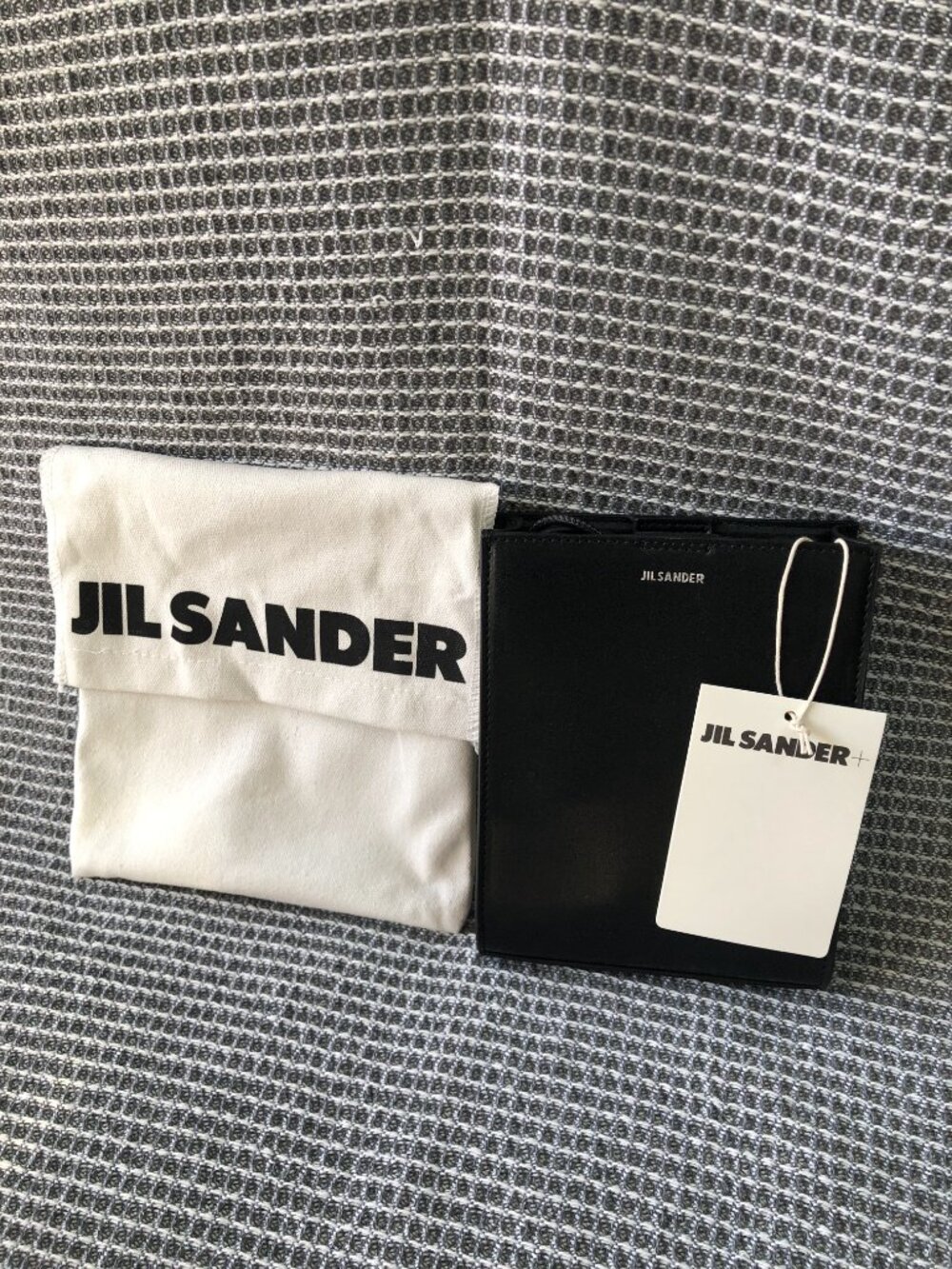 Jil Sander Tangle Rings leather crossbody bag